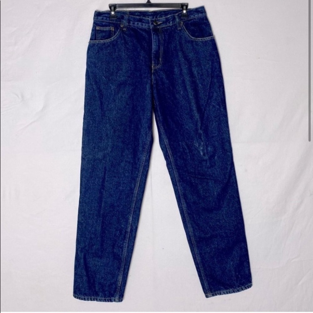 Full Blue Med Dark Wash Flannel Lined Winter Jeans 14